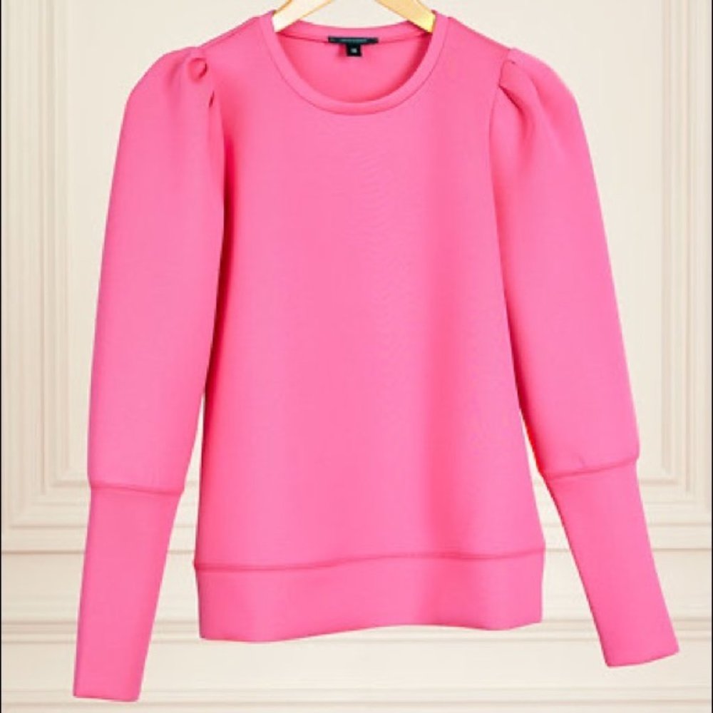 Stella & Dot Hot Pink Scuba Top Size S